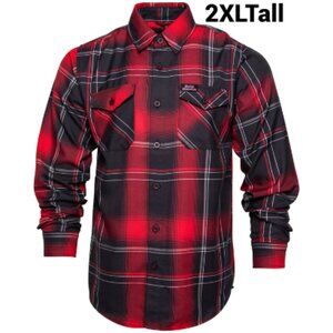 DIXXON x SOCIAL DISTORTION PRISON BOUND Collab Flannel Shirt - Men's 2XL Tall